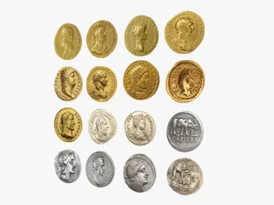 Roman Coins 3D model