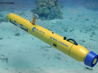 Bluefin Robotics Unmanned Underwater Vehicle 3D model