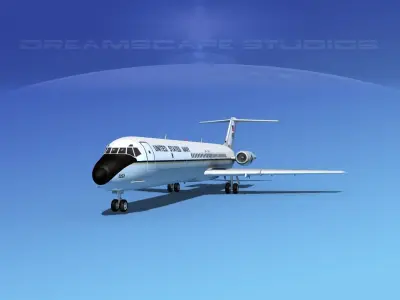 Douglas C-9-50 Skytrain US Navy 3D model