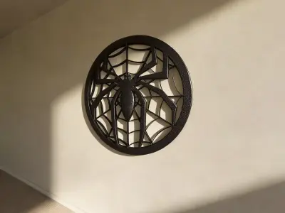 Spiderman Wall Art STL File 3D Print Model 3D print model