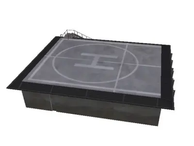 Free Helipad Game Ready Free low-poly 3D model
