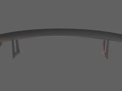 Car Spoiler 08 Low-poly 3D model