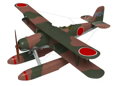 Kawanishi E7K2 Alf 3D model