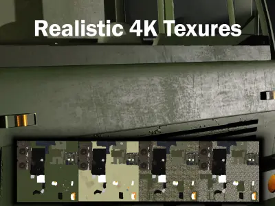 Classic Military Truck by Nikdox Low-poly 3D model