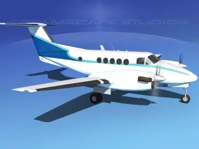 Beechcraft B200 GT King Air V07 3D model