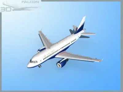 Falcon3D A319 JAB Airlines 3D model