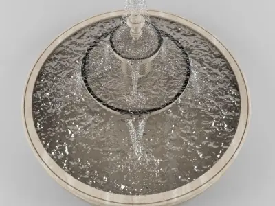 Round Fountain 3D model