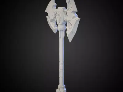 Stylized Axe 15 3D model