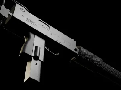 MAC 10 Low-poly 3D model