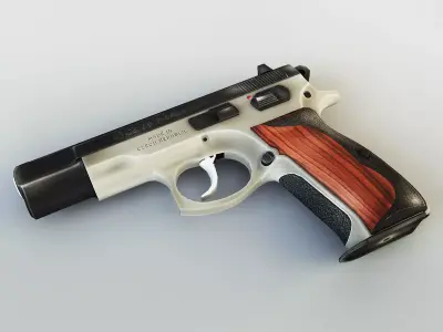 CZ 75 Low Poly v 1 Low-poly 3D model