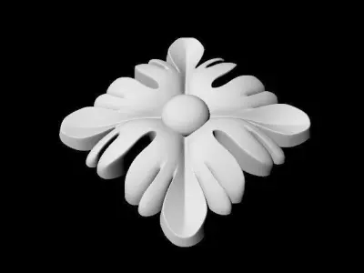 Central decor ornament for furniture Free 3D model