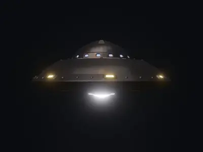 Spacial UFO - OVNI - Space Ship - Flying Saucer 3D model 3 3D model