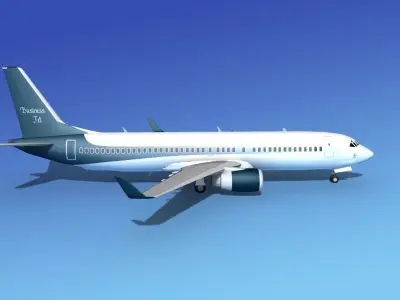 Boeing 737-800 BBJ 2 3D model