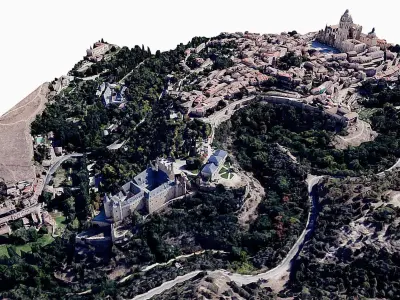 Castle of Segovia-Alcazar Low-poly 3D model