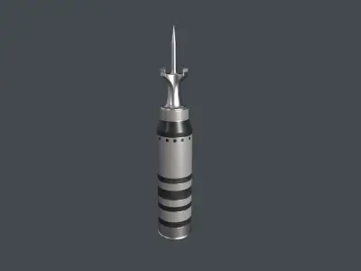 Tank modern shell 120mm APFSDS Low-poly 3D model