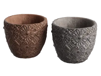  Small Floral Ceramic Pot Models 