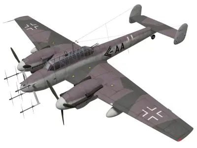 Messerschmitt Bf110 G4 3D model