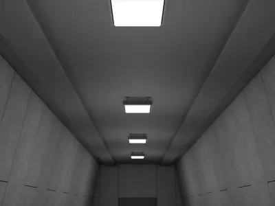 Sci Fi Interior 3D model 91