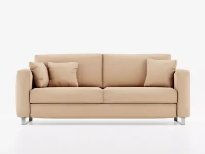 Realistic sofa with multiple colors game ready model Free low-poly 3D model