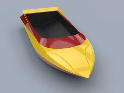 Hull of jet sprint boat 3D model