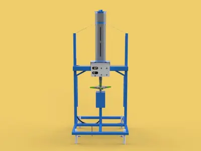 SPREADER ROTARY AUTOMATIC FISH FEEDER CENTRIFUGAL 3D model