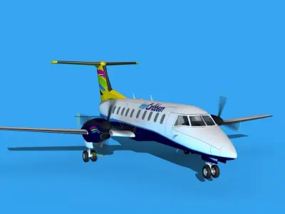Embraer EMB120 Inter Carribean 3D model