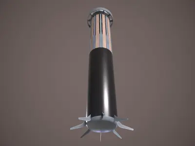 Deeping Sonar AQS-22 Low-poly 3D model