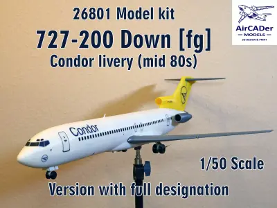 26801 Model kit Boeing 727-200 Down 3D print model