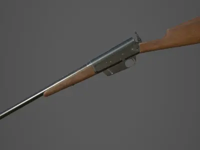 Remington Model 8 cal 35 PBR Low-poly 3D model
