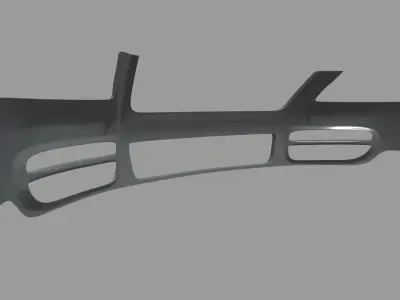 Front Bumper Volkswagen Touareg Low-poly 3D model