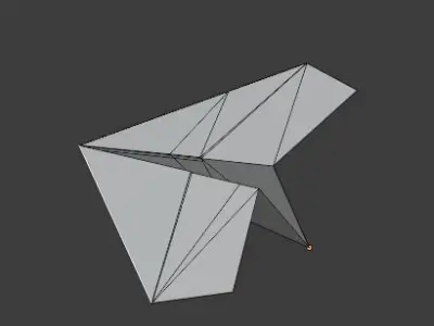 Paper Plane Low-poly 3D model