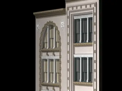 NYC Historical Buildings Facades 3D model