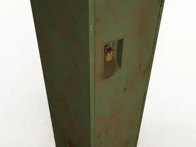Old Locker Low-poly 3D model