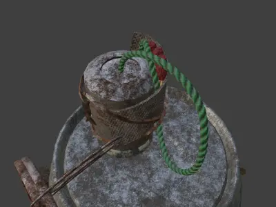 Soda can grenade Free low-poly 3D model