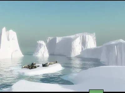 9 Seals 9 Arctic Bay 3D model