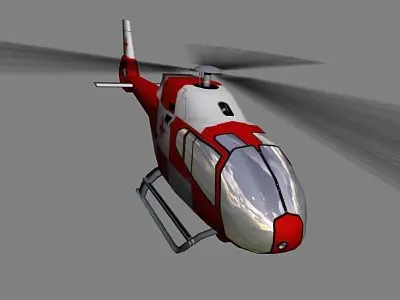 Colibri V6 Helicopter Low-poly 3D model