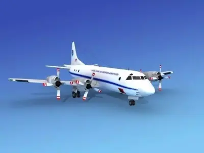Lockheed P-3 Orion NOAA 3D model