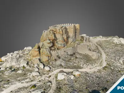 Spanish Medieval Castle - High 3D model