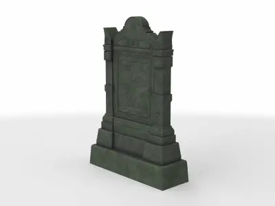 tomb stone 01 3D model