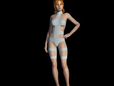 The Element Clothing Set Low-poly 3D model