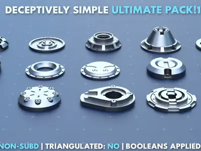 Simple Kitbash Bundle Ultimate Pack 1 3D model