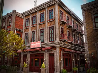 URBAN BUILDING OLD HORROR 9 Low-poly 3D model