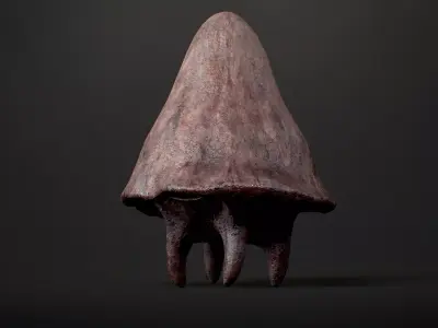 Mushroom Monster5 Low-poly 3D model