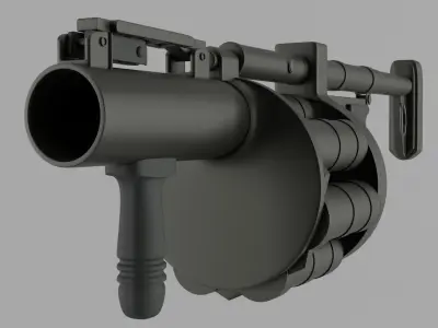 Grenade Launcher 3D model 5