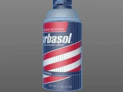 Barbasol Can from Jurassic Park Free 3D model