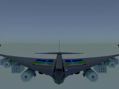 Strategic bomber jet - Endrio Infiniti WarFalcon A-101 FutureX-2 3D model