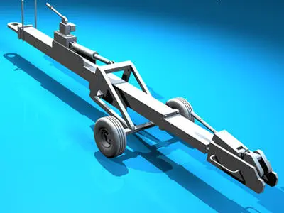 Airport tow bar 3D model