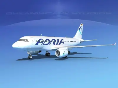 Airbus A319 Adria 3D model