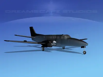 Beechcraft B99 Black Beech 3D model