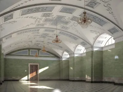 Marble Hall 3D model